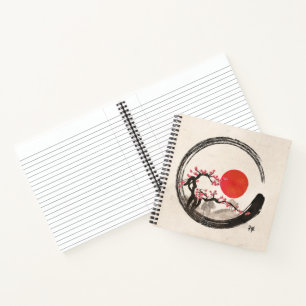 Carnet Zen Enso Circle et Sakura Tree