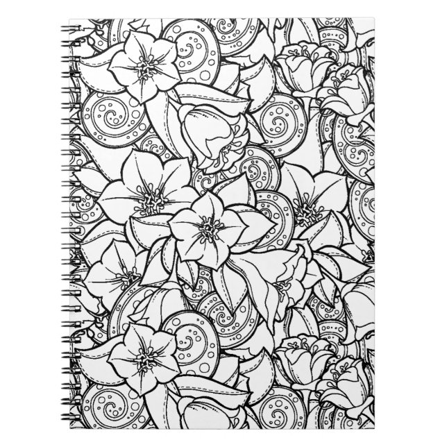 Carnet Zendoodle fleuri (Devant)