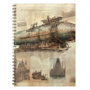 Carnet Zeppelin Steampunk vintage (5)