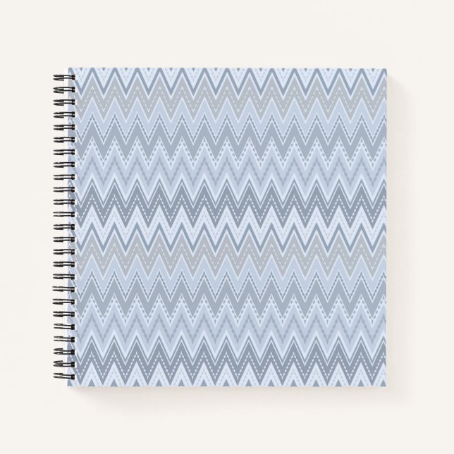 Carnet Zigzag bleu clair (Devant)