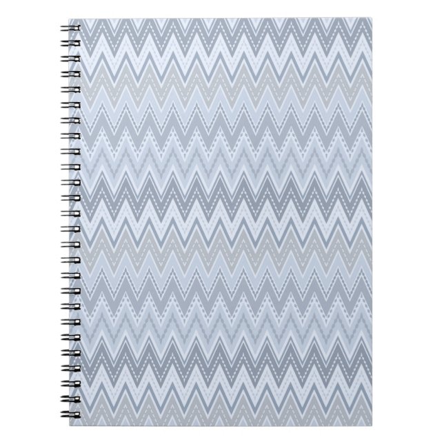 Carnet Zigzag bleu clair (Devant)