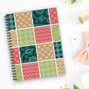 Carnet Zigzag, Chevron, En vichy, Pois, Patchwork