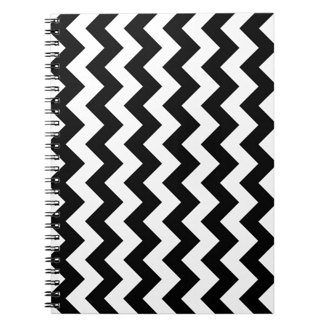Carnet Zigzag noir et blanc (Devant)