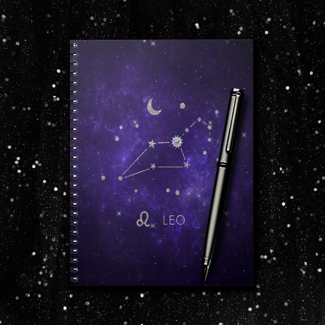 Carnet Zodiac Purple Leo | Horoscope d'astrologie cosmiqu (Créateur téléchargé)