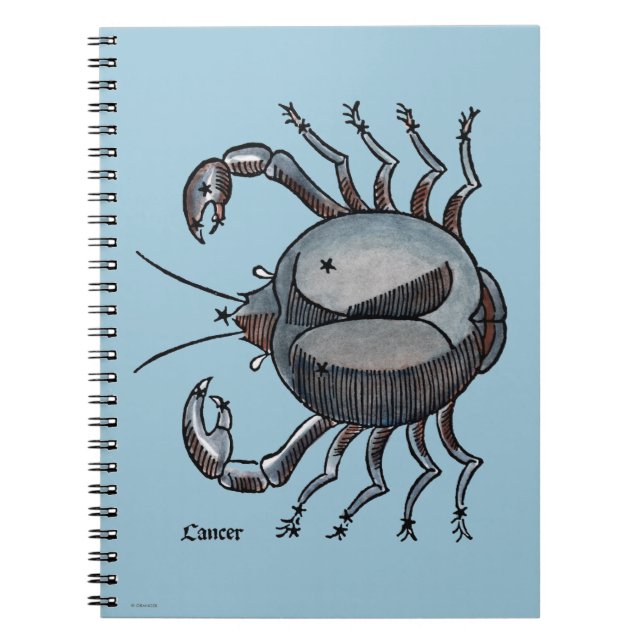 Carnet Zodiaque : Cancer en couleurs (Devant)