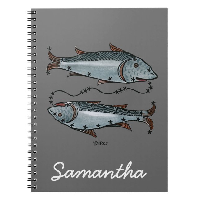 Carnet Zodiaque : Poissons en couleurs (Devant)