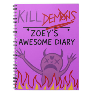 Carnet Zoey’s Awesome Diary – Funny Purple Demon Notebook