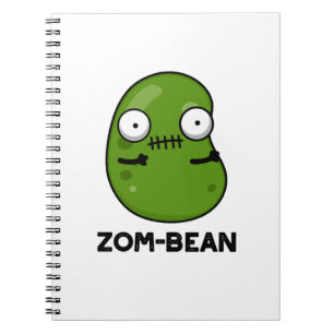 Carnet Zom-bean Drôle Halloween Zombie Bean Pun