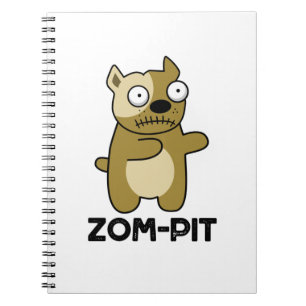 Carnet Zom-pit Funny Halloween Zombie Pit Bull Pun