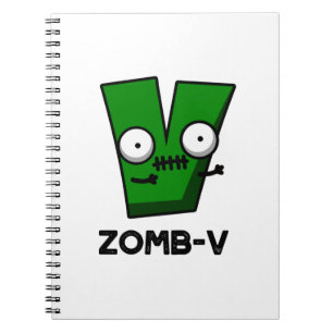 Carnet Zomb-V Drôle Halloween Zombie Alphabet V Pun
