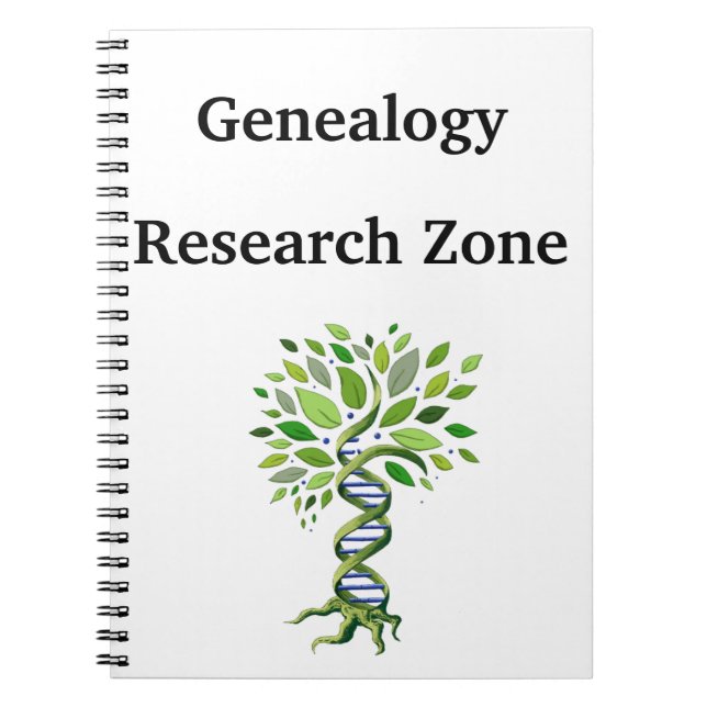 Carnet Zone de recherche généalogique Ancêtre de l'arbre  (Devant)