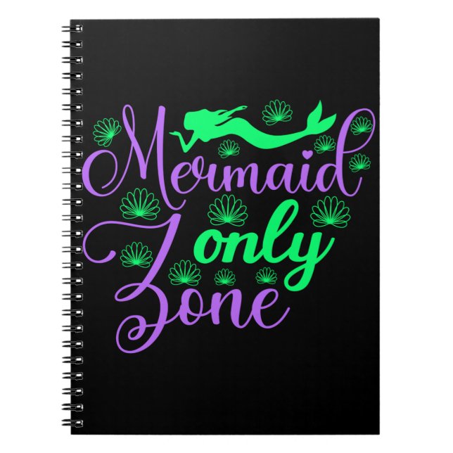 Carnet Zone de sirène seulement dans Neon Green et Purple (Devant)