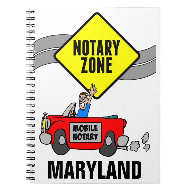 Carnet Zone Noire Mobile Red Sports Voiture Maryland (Devant)