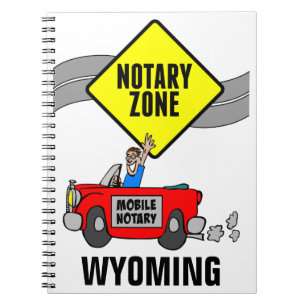 Carnet Zone Notaire Mobile Red Sports Voiture Wyoming