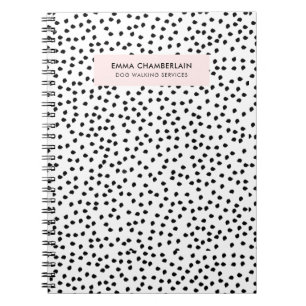 Carnet Zones Dalmatiennes minimalistes Simple Moderne Cut