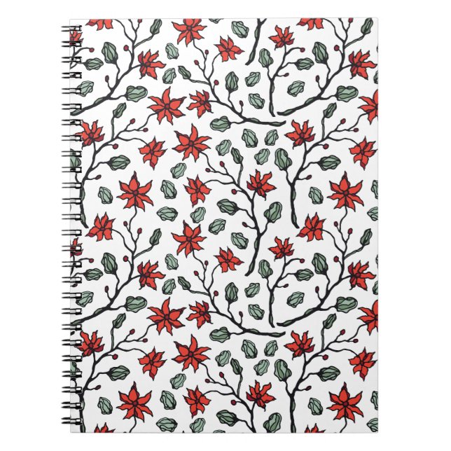 Carnets à spirales de fleurs pour baissiers élégan (Devant)
