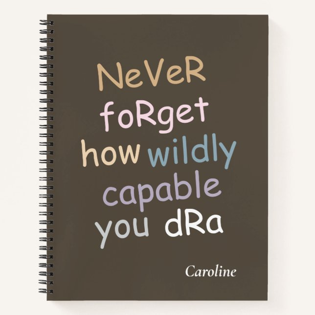 Carnets à spirales | Journal de couverture souple  (Devant)