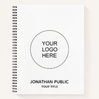 Carnets Ajouter le logo de l'entreprise Texte pers