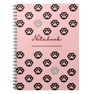 Carnets de pattes de chat noir
