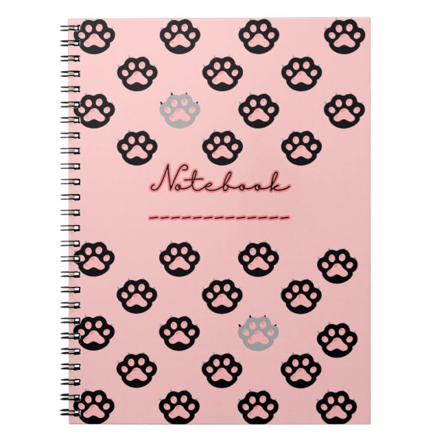 Carnets de pattes de chat noir (Devant)
