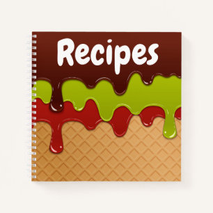 Carnets de recettes de crème glacée