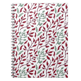 Carnets spiraux de fleurs pour la prise de notes c