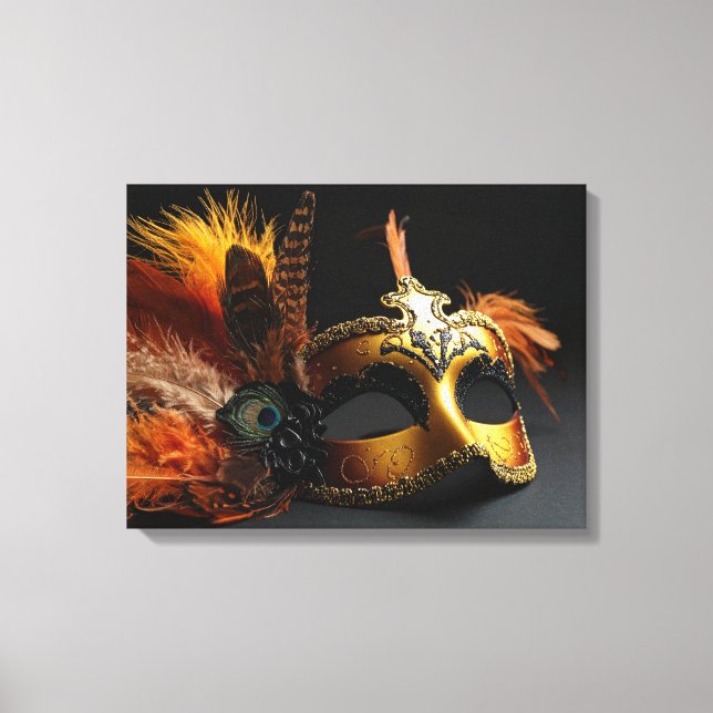 carneval masks canvas print (Front)