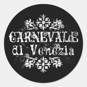 Carnevale di Venezia Classic Round Sticker