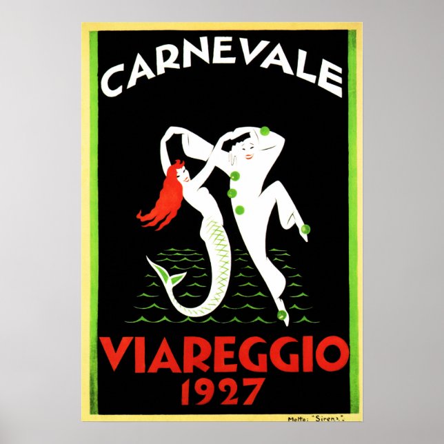 CARNEVALE VIAREGGIO Carnaval Vieux Art Déco Italie (Devant)