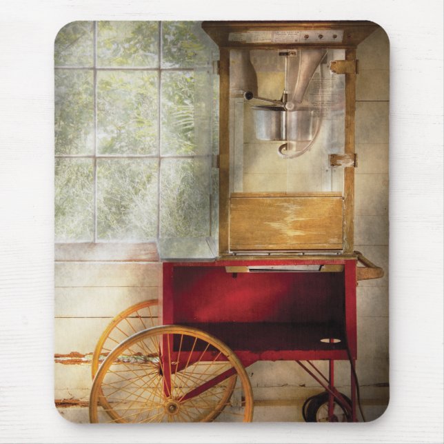 Carnie - The popcorn cart Mouse Pad (Front)