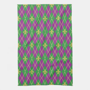 Carnival Argyle Kitchen Towel