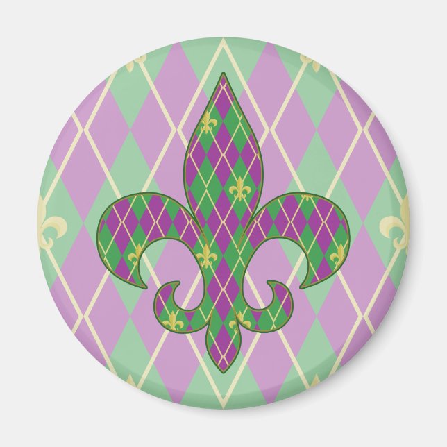 Carnival Argyle Magnet (Front)