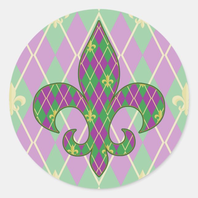 Carnival Argyle Sticker (Front)