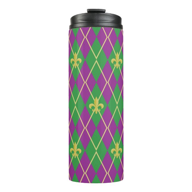 Carnival Argyle Thermal Tumbler (Front)