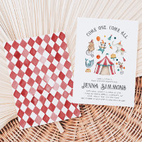 Carnival Baby Shower Invitation | Circus Shower