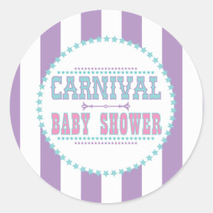 Carnival Baby Shower Stickers