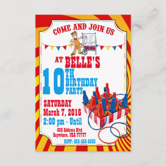 Carnival Birthday Invitation