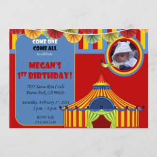 Carnival Birthday Invitation