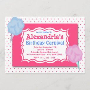 Carnival Birthday Invitation
