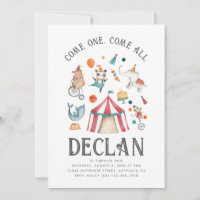 Carnival Birthday Invitation | Circus Birthday
