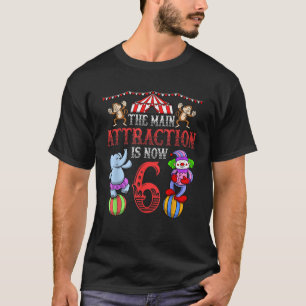 Carnival Birthday  Kids 6th Circus Birthday Party T-Shirt