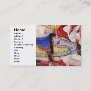 Carnival - Carousel Horses Business Card