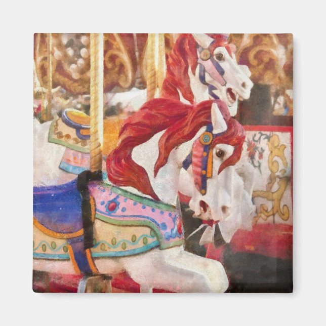 Carnival - Carousel Horses Magnet (Front)