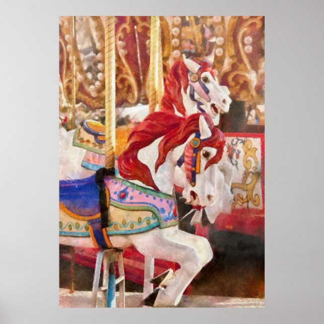 Carnival - Carousel Horses Poster (Front)