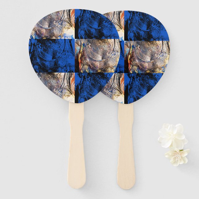 carnival chest hand fan (Front and Back)