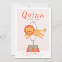 CARNIVAL CIRCUS ANNIVERSAIRE DE ENFANT invitation 