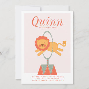 CARNIVAL CIRCUS ANNIVERSAIRE DE ENFANT invitation 