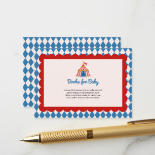 Carnival Circus Retro Books for baby Enclosure Card