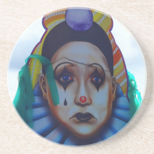 Carnival Clown Design Coaster