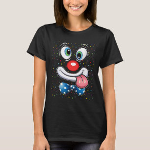 Carnival Clown Face Circus Costume Kids Men Women T-Shirt
